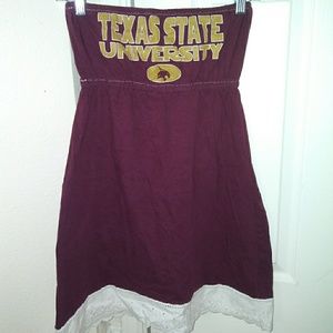 Strapless Texas State University Dress size S
